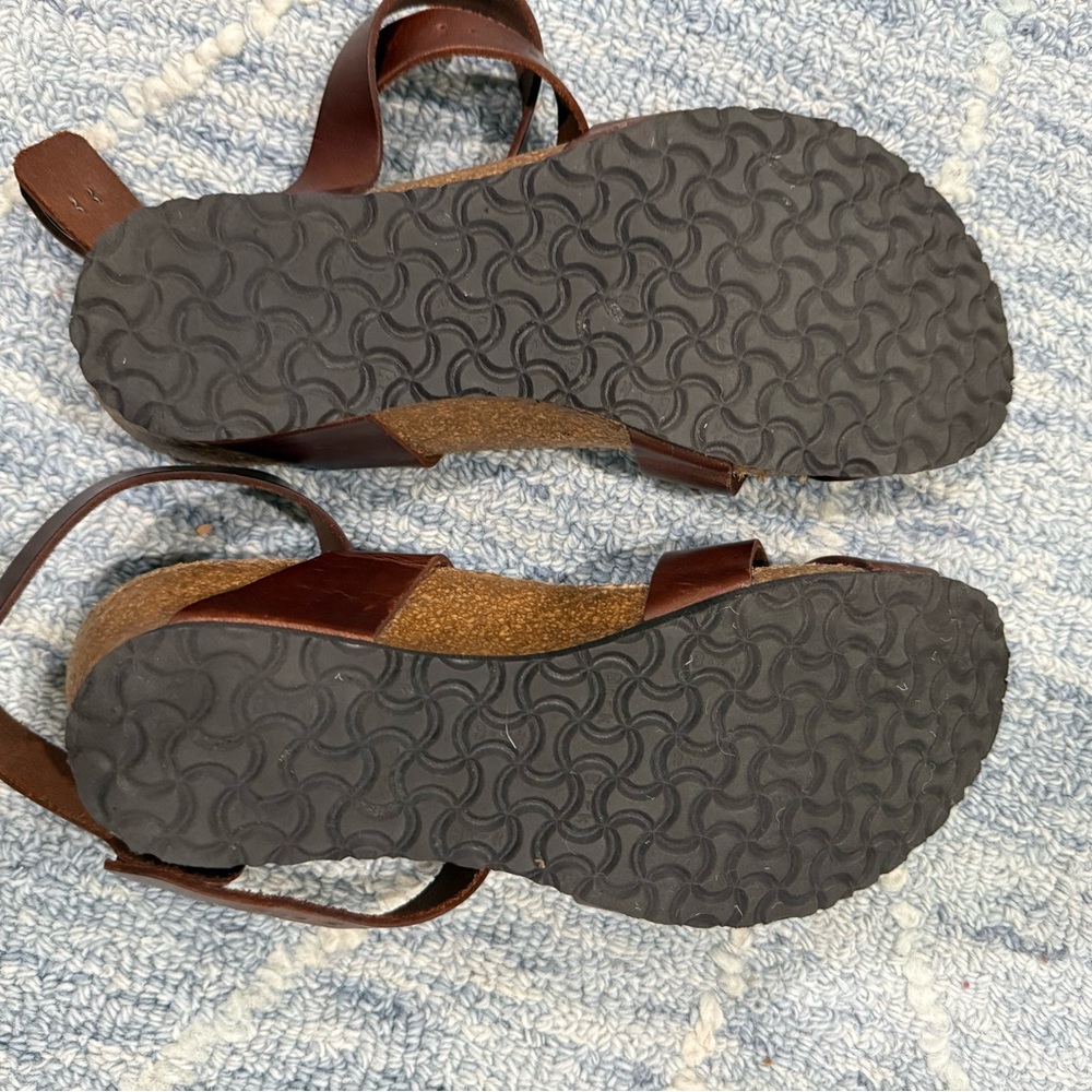 Papillio Brown Leather Sandals, size 8 - Picture 6 of 6